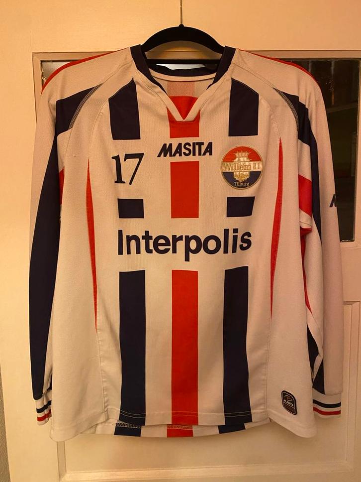Vintage Willem II Voetbalshirt, Verzamelen, Sportartikelen en Voetbal, Gebruikt, Shirt, Willem II, Ophalen of Verzenden