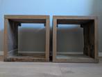 Hang nachtkastjes, 2 stuks, €25,-, Huis en Inrichting, Slaapkamer | Nachtkastjes, Ophalen, Zo goed als nieuw, Hout, Minder dan 55 cm