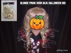 HALLOWEEN PRUIK VOOR KINDEREN /JONGEREN, Ophalen of Verzenden, Zo goed als nieuw, Hoed of Pruik, Halloween of Griezel