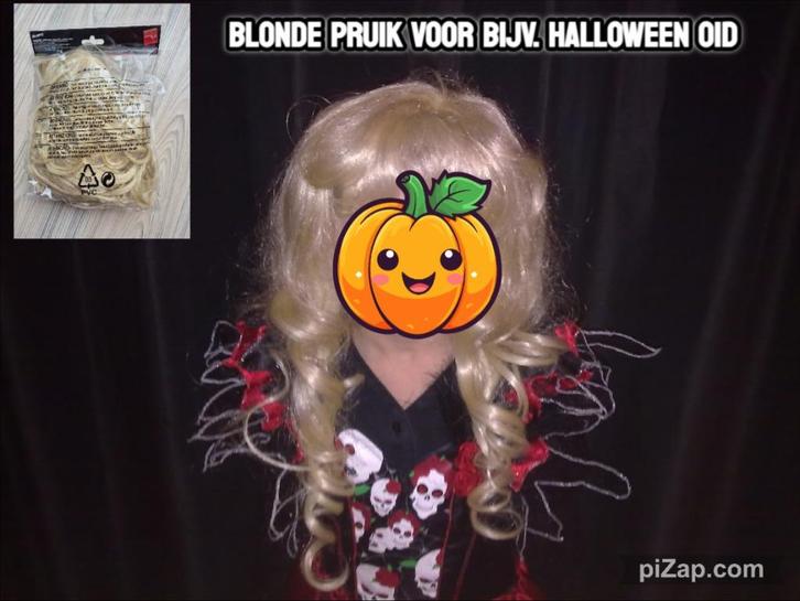 HALLOWEEN PRUIK VOOR KINDEREN /JONGEREN, Hobby en Vrije tijd, Feestartikelen, Zo goed als nieuw, Hoed of Pruik, Halloween of Griezel