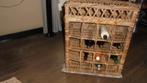 rieten wijnrek 58x42H67cm, Huis en Inrichting, Woonaccessoires | Wijnrekken, Ophalen, Gebruikt, 50 tot 75 cm, 15 tot 25 flessen