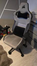Grijze Corsair T3 Gaming Bureaustoel - Zo goed als nieuw, Huis en Inrichting, Bureaustoelen, Ophalen, Gaming bureaustoel, Zo goed als nieuw