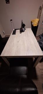 Eettafel met 6 stoelen - 160x90 cm, Huis en Inrichting, Tafels | Eettafels, Ophalen of Verzenden