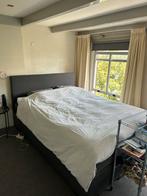 Boxspring 160x220cm, Ophalen, Gebruikt, Zwart, Tweepersoons