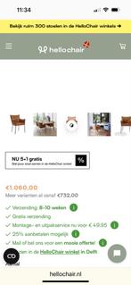 Eettafel fauteuil merk Label mooi aanbod, Huis en Inrichting, Fauteuils, Ophalen, Gebruikt, Klassiek, Leer
