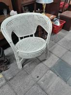 Rotan stoel wit, Ophalen, Zo goed als nieuw, Wit, Eén