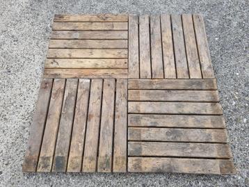 4x houten terrastegel vlonder of tafelblad beschikbaar voor biedingen