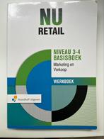 NU Retail 3-4 Basisboek Marketing en Verkoop Werkboek, Ophalen of Verzenden, Zo goed als nieuw, Overige niveaus, Nederlands