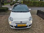 Fiat 500 cabrio1.2 C 2013 Wit nw apk airco lm, Voorwielaandrijving, 4 cilinders, Leder en Stof, Wit