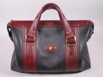 3x Pierre Cardin lederen reistassen zwart/bordeaux ca50 x 30, 40 tot 60 cm, 20 tot 30 cm, Ophalen of Verzenden, Zo goed als nieuw
