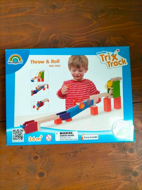 Wonderworld Trix track Throw and roll, Kinderen en Baby's, Speelgoed | Bouwstenen, Zo goed als nieuw, Overige merken, Ophalen of Verzenden