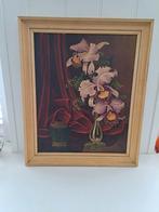 Schilderij " stil leven" Orchidee kunstenaar v. Arkel, Ophalen of Verzenden