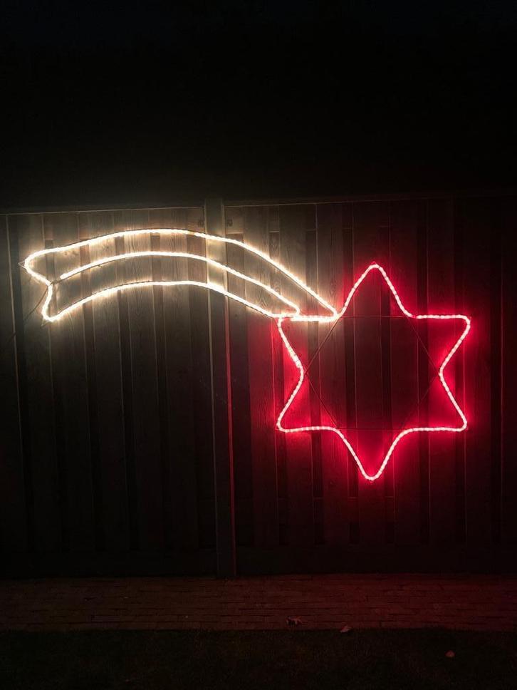 Vallende ster kerstverlichting eyecatcher, Diversen, Kerst, Zo goed als nieuw, Ophalen