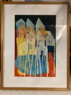 Huisjes, Antiek en Kunst, Kunst | Litho's en Zeefdrukken, Ophalen of Verzenden