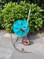Gardena tuinslag met houder en kar, Ophalen, Gebruikt, Tuinslanghaspel