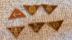 Set oude insignes Scouting Padvinderij jr 50-70 set02, Ophalen of Verzenden, Gebruikt, Embleem, Speld of Insigne