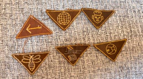 Set oude insignes Scouting Padvinderij jr 50-70 set02, Verzamelen, Scouting, Gebruikt, Embleem, Speld of Insigne, Ophalen of Verzenden
