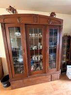 Prachtuge antieke kast met glas in lood, Ophalen