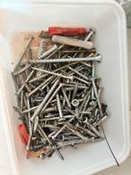 Bakje Gebruikte Schroeven - Diverse Maten, Ophalen, Gebruikt, Schroeven, Minder dan 50 mm