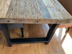 Stamtafel, kroegtafel + lage bijzettafel bankje en stoelen, Huis en Inrichting, Tafels | Sidetables, Ophalen of Verzenden, Zo goed als nieuw