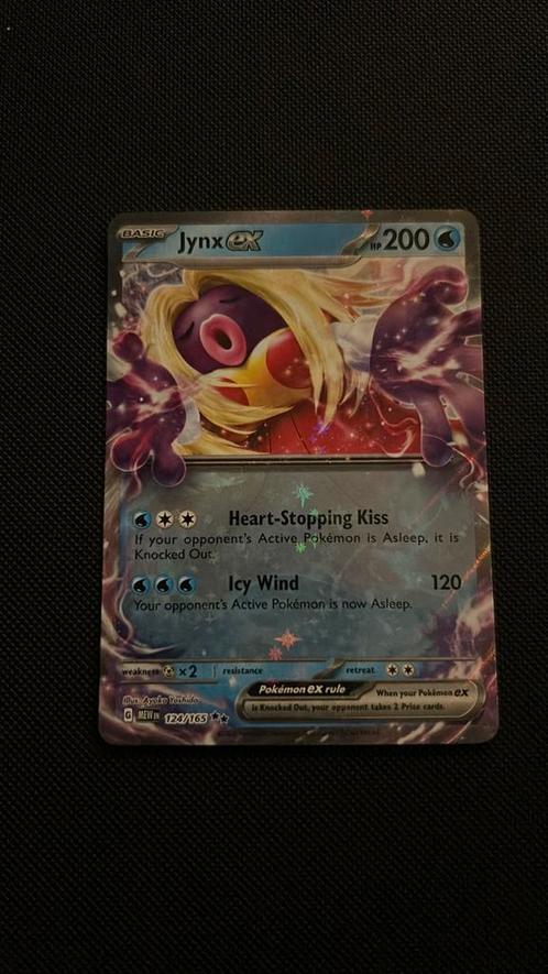 Jynx EX #124/165, Hobby en Vrije tijd, Verzamelkaartspellen | Pokémon, Nieuw, Losse kaart, Ophalen of Verzenden