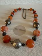 Q182/Vintage Oosterse Prachtige CARNEOOL ketting, Gebruikt, Verzenden, Oranje, X
