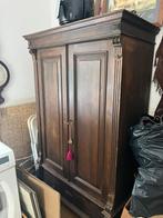 Mooie oude houten kast te koop, Ophalen, 100 tot 150 cm, Landelijk, 150 tot 200 cm