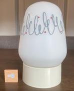Retro / Vintage Plafonnière nr 03, Ophalen of Verzenden, Zo goed als nieuw, Glas