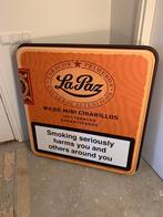 Reclameobject La Paz sigarendoos 1x1 meter groot, Verzamelen, Rookartikelen, Aanstekers en Luciferdoosjes, Ophalen, Gebruikt, Tabaksdoos of Verpakking