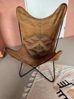 Vlinderstoel marrakech stijl, Huis en Inrichting, Ophalen, Zo goed als nieuw, 75 tot 100 cm, Leer
