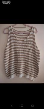 Gebreide hempje, Ophalen of Verzenden, Nieuw, Maat 42/44 (L), Beige
