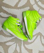 Reebok Freestyle Hi Limegroen Retro Dames Sneakers, Ophalen of Verzenden, Gedragen, Groen, Sneakers of Gympen