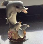 Dolfijn, met jong van porcelein, Verzamelen, Ophalen of Verzenden, Zo goed als nieuw