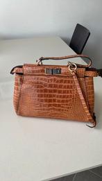 Tas leder cognac kleur als nieuw !, Ophalen of Verzenden, Zo goed als nieuw, Bruin, Handtas