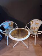 Kinderset Vintage Rotan., Kinderen en Baby's, Kinderkamer | Tafels en Stoelen, Ophalen, Gebruikt, Tafel(s) en Stoel(en)