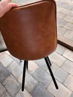 Van bommel stoelen 6x (3x cognac 3x groen), Huis en Inrichting, Stoelen, Ophalen, Overige materialen, Overige kleuren, Zo goed als nieuw