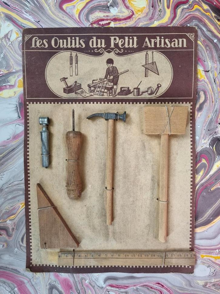 Antiek Frans timmer speelgoed, Antiek en Kunst, Antiek | Gereedschap en Instrumenten, Ophalen of Verzenden
