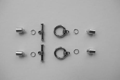Set met 2 complete sluitingen voor Kumihimo, Hobby en Vrije tijd, Knutselen, Nieuw, Materiaal, Ophalen of Verzenden