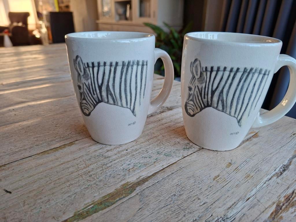 2 Jet ter Steege Zebraserie Mokken, Ophalen of Verzenden, Zo goed als nieuw