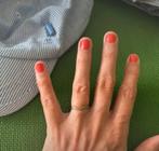 Cos Zilveren ring met V vorm, dunne ring, kleine maat 16/17, Ophalen of Verzenden, Kleiner dan 17, Dame, Zilver