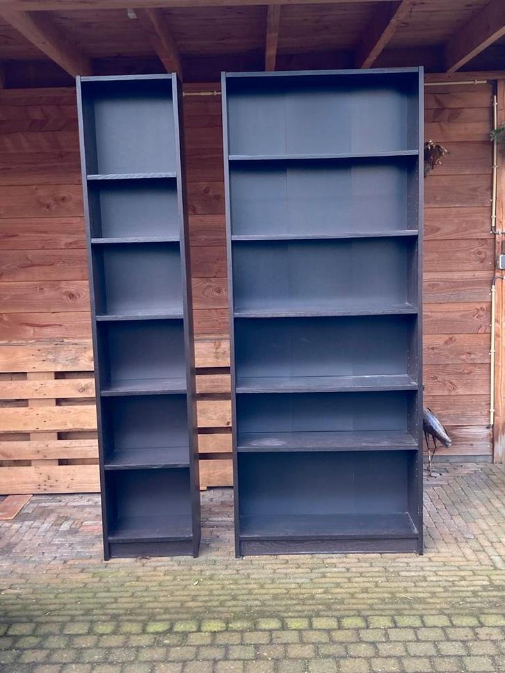 Twee Billy Boekenkasten van IKEA, Huis en Inrichting, Kasten | Boekenkasten, Gebruikt, 50 tot 100 cm, 200 cm of meer, 25 tot 50 cm