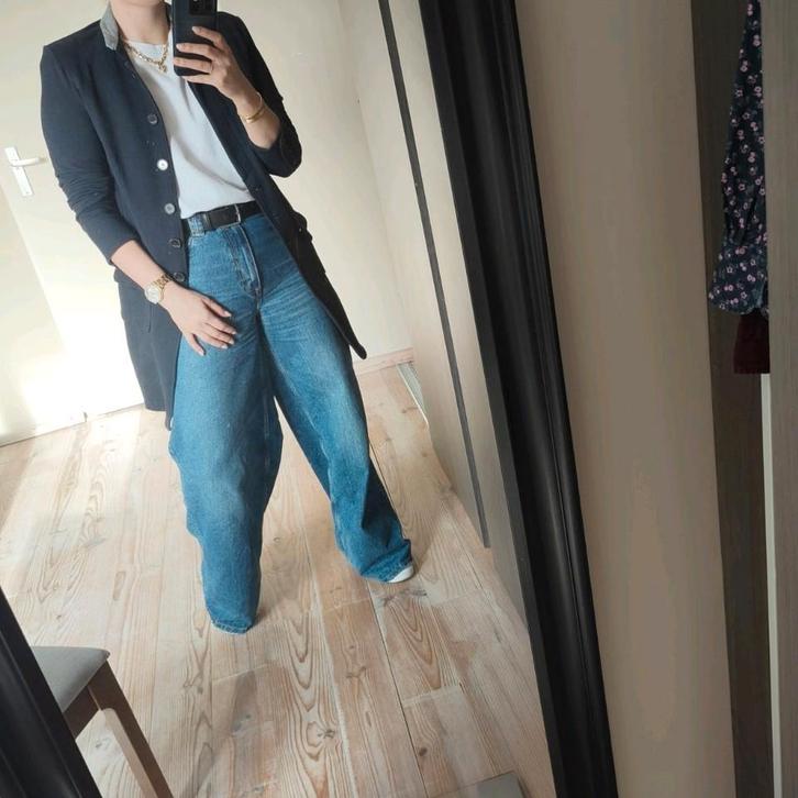 Blauw vest Mark van Der L/XL, Kleding | Dames, Truien en Vesten, Gedragen, Maat 42/44 (L), Blauw, Ophalen of Verzenden