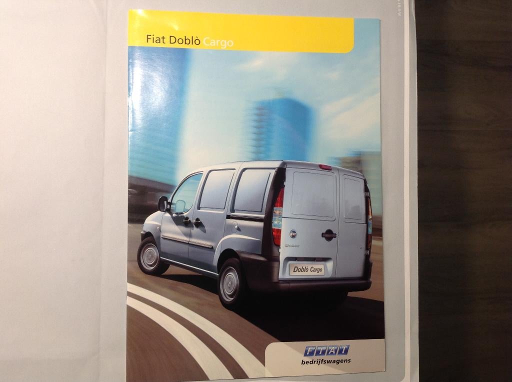 Fiat Doblo Cargo folder NED 20 blz 2004, Ophalen of Verzenden, Nieuw, Overige merken