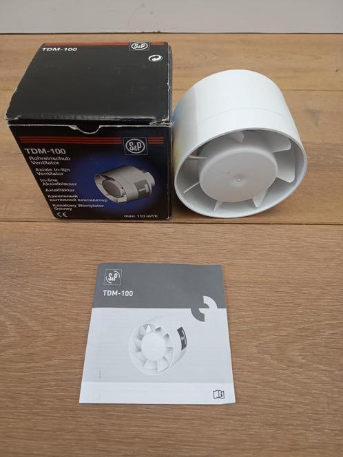 Buisventilator - Soler & Palau - TDM100 - NIEUW, Doe-het-zelf en Verbouw, Ventilatie en Afzuiging, Nieuw, Ventilator, Ophalen of Verzenden