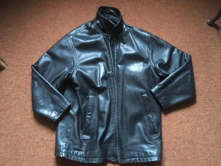 Leren jas Tenson, Kleding | Heren, Jassen | Winter, Zo goed als nieuw, Maat 48/50 (M), Zwart, Ophalen of Verzenden