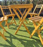 Grand Café Paris tuinset - okergeel,bij verkoop af te halen, Tuin en Terras, Tuinsets en Loungesets, Ophalen, Gebruikt, Eettafel