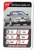 Kwartetkaart Alfa Romeo Spider 3.0, Ophalen of Verzenden, Zo goed als nieuw, Auto's