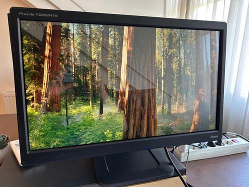 Iiyama ProLite T2252MTS 22” Touchscreen Monitor – Goed Werke, Computers en Software, Monitoren, Gebruikt, 60 Hz of minder, DVI