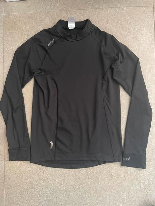 Mooi git zwart skishirt wed’ze maat 146, Kinderen en Baby's, Kinderkleding | Maat 146, Zo goed als nieuw, Jongen of Meisje, Sport- of Zwemkleding