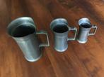 Tinnen Maatbekers - Set van 3, Antiek en Kunst, Ophalen of Verzenden